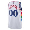 Camiseta Hombre Philadelphia 76ers Personalizadas 2024-25 Nike City Edition Blanco Swingman